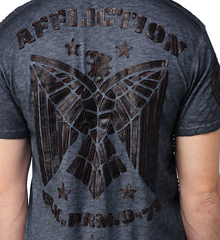 Футболка Affliction Bolt 73 Henley фото
